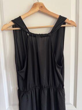 Beachsissi Medium black dress with sheer top and lined bottom